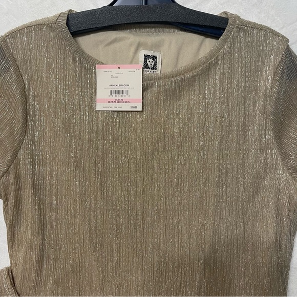 Anne Klein gold maxi dress. - Picture 7 of 13